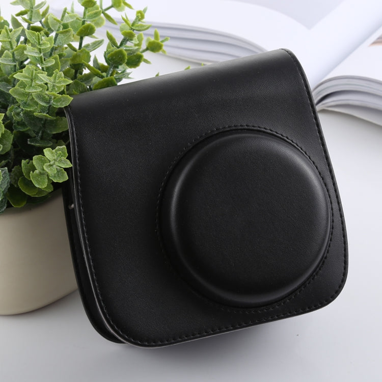 Retro Style Full Body Camera PU Leather Case Bag with Strap for FUJIFILM instax mini 9 / mini 8+ / mini 8(Black) by bashfashion