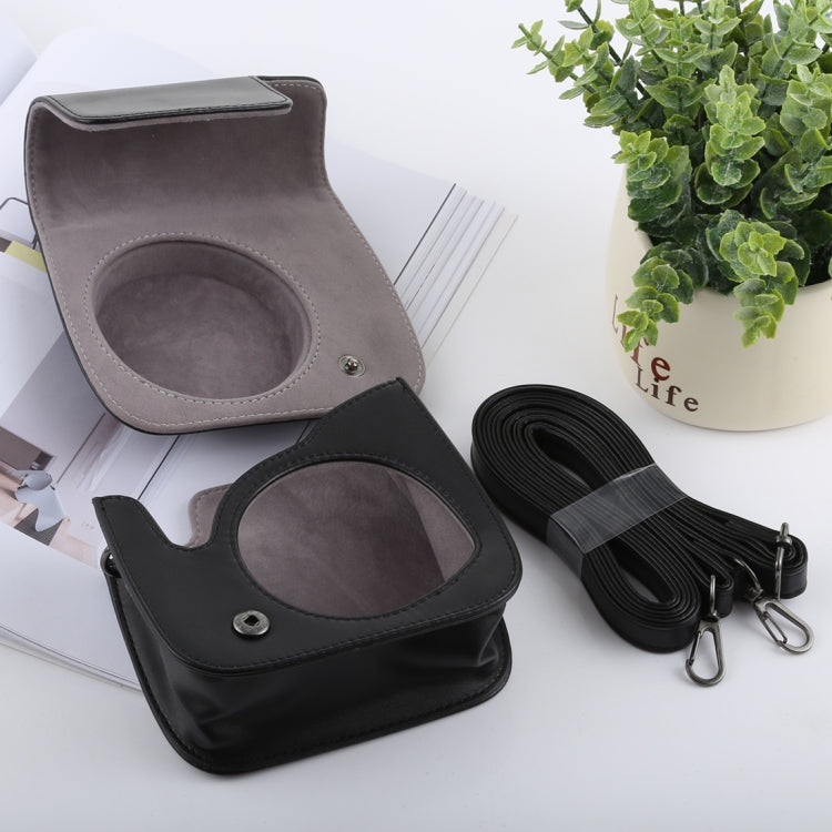 Retro Style Full Body Camera PU Leather Case Bag with Strap for FUJIFILM instax mini 9 / mini 8+ / mini 8(Black) by bashfashion