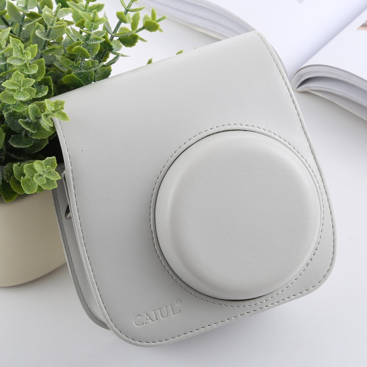 Retro Style Full Body Camera PU Leather Case Bag with Strap for FUJIFILM instax mini 9 / mini 8+ / mini 8(White) by bashfashion