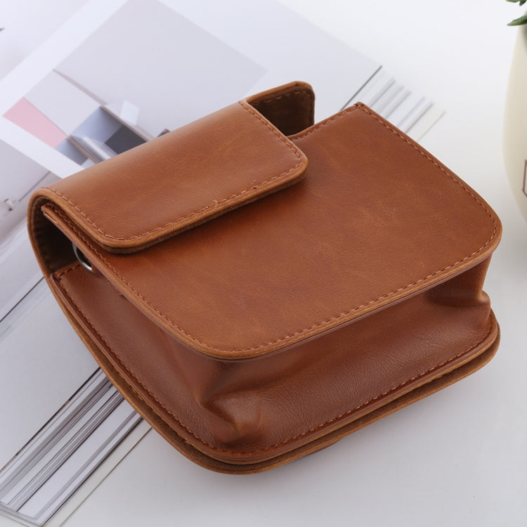Retro Style Full Body Camera PU Leather Case Bag with Strap for FUJIFILM instax mini 9 / mini 8+ / mini 8(Brown) by bashfashion