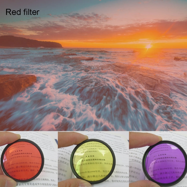 JUNESTAR 11 in 1 Proffesional 52mm Lens Filter(CPL + UV + ND8 + ND4 + ND2 + Star 8 + Red + Yellow + FLD / Purple) & Waterproof Housing Case Adapter Ring & Lens Protective Cap for GoPro HERO4 / 3+ / 3 & Xiaomi Xiaoyi Yi I / II 4K Sport Action Camera by JSR