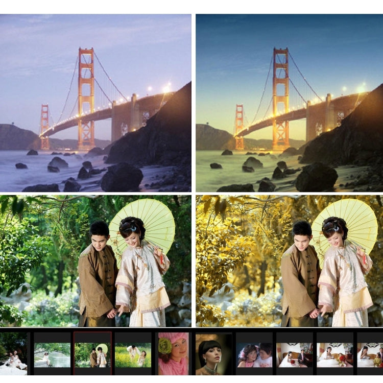 JUNESTAR 11 in 1 Proffesional 52mm Lens Filter(CPL + UV + ND8 + ND4 + ND2 + Star 8 + Red + Yellow + FLD / Purple) & Waterproof Housing Case Adapter Ring & Lens Protective Cap for GoPro HERO4 / 3+ / 3 & Xiaomi Xiaoyi Yi I / II 4K Sport Action Camera by JSR