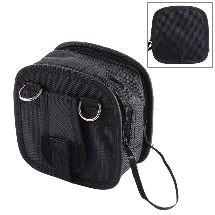 9PCS Nylon Filter Bag with Strap, Size:14×12×6cm(Black) by bashfashion