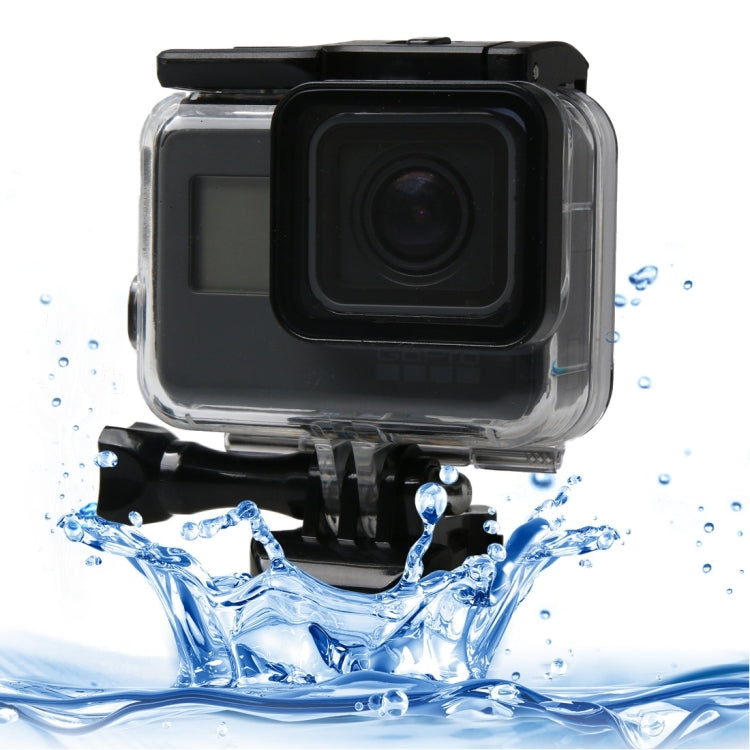 For GoPro HERO6 /5 Black 60m Underwater Waterproof Housing Diving Case with Touch Screen Back Door & Filter / Buckle Basic Mount & Screw, No Need to Disassemble Lens by bashfashion