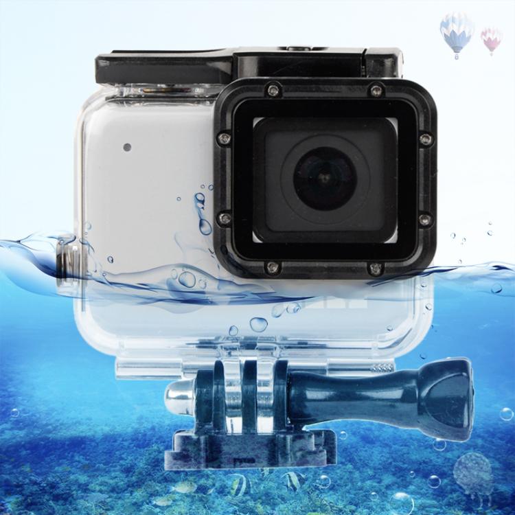 GP452 Waterproof Case + Touch Back Cover for GoPro HERO7 White / Silver by bashfashion