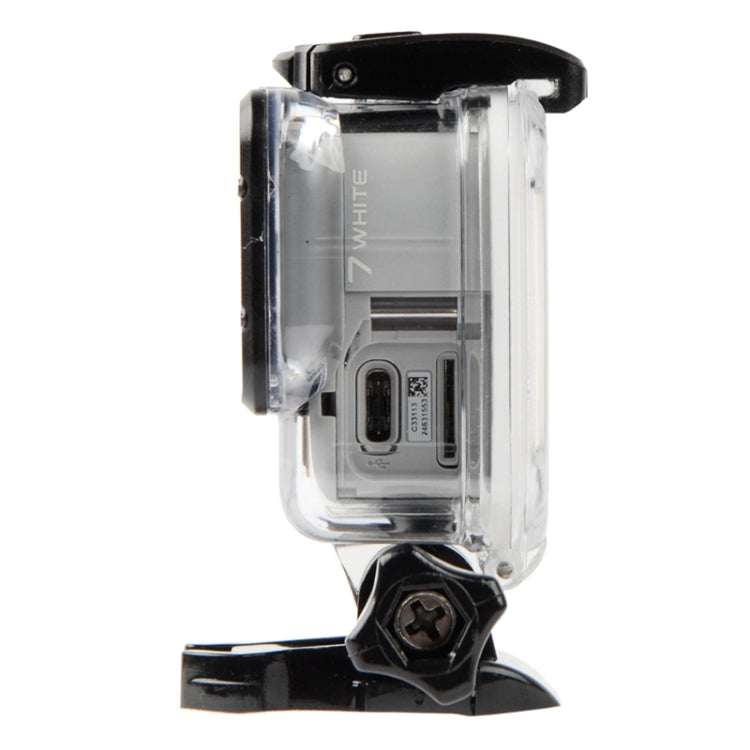 GP452 Waterproof Case + Touch Back Cover for GoPro HERO7 White / Silver by bashfashion