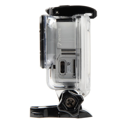 GP452 Waterproof Case + Touch Back Cover for GoPro HERO7 White / Silver by bashfashion
