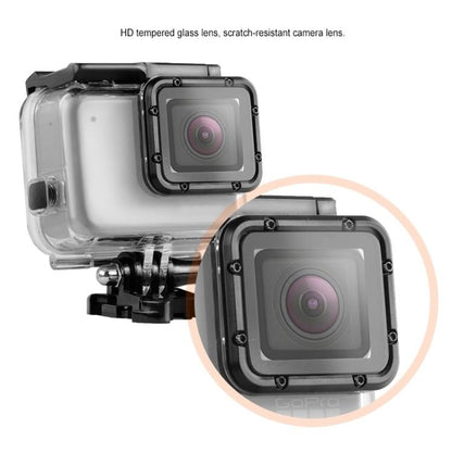 GP452 Waterproof Case + Touch Back Cover for GoPro HERO7 White / Silver by bashfashion