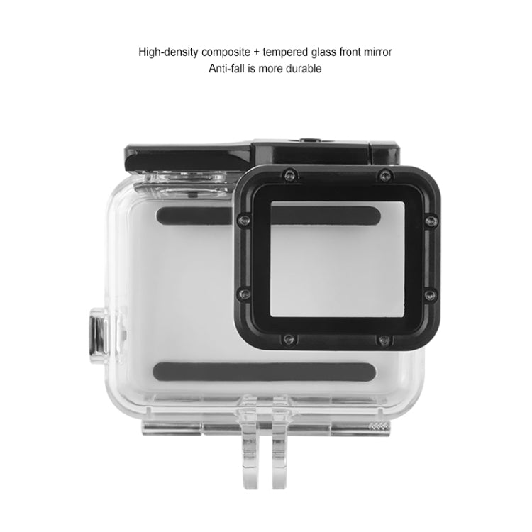 GP452 Waterproof Case + Touch Back Cover for GoPro HERO7 White / Silver by bashfashion