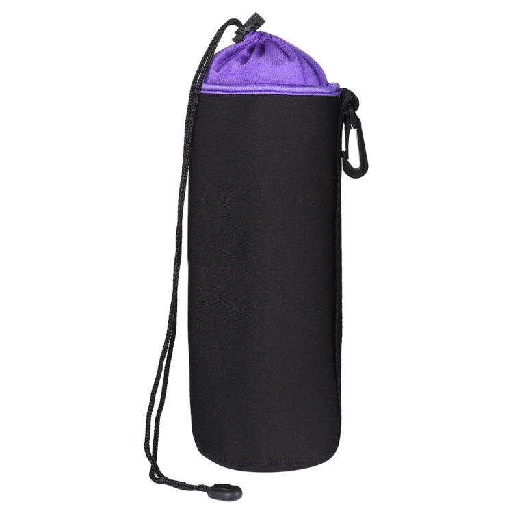 SLR Camera Lens Bag Micro Single Lens Bag Lens Inner Bile Bag Waterproof Protective Case Plus Velvet Thickening, Diameter: 10cm, Height: 25cm(Purple) by bashfashion