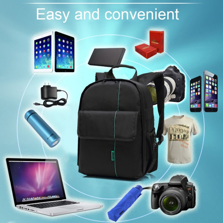 INDEPMAN DL-B013 Portable Waterproof Scratch-proof Outdoor Sports Backpack Camera Bag Phone Tablet Bag for GoPro, SJCAM, Nikon, Canon, Xiaomi Xiaoyi YI, iPad, Apple, Samsung, Huawei, Size: 26.5 * 12.5 * 33 cm(Green) by INDEPMAN