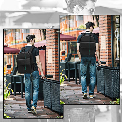 INDEPMAN DL-B013 Portable Waterproof Scratch-proof Outdoor Sports Backpack Camera Bag Phone Tablet Bag for GoPro, SJCAM, Nikon, Canon, Xiaomi Xiaoyi YI, iPad, Apple, Samsung, Huawei, Size: 26.5 * 12.5 * 33 cm(Green) by INDEPMAN