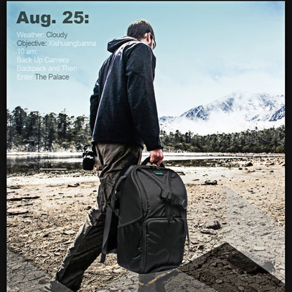 INDEPMAN DL-B016 Portable Waterproof Scratch-proof Outdoor Sports Sling Shoulder Bag Camera Bag Phone Tablet Bag for GoPro, SJCAM, Nikon, Canon, Xiaomi Xiaoyi YI, iPad, Apple, Samsung, Huawei, Size: 25.5 * 19 * 44 cm(Green) by INDEPMAN