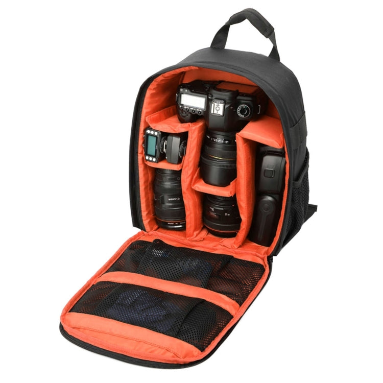 DL-B028 Portable Casual Style Waterproof Scratch-proof Outdoor Sports Backpack SLR Camera Bag Phone Bag for GoPro, SJCAM, Nikon, Canon, Xiaomi Xiaoyi YI, iPad, Apple, Samsung, Huawei, Size: 27.5 * 12.5 * 34 cm(Orange) by bashfashion