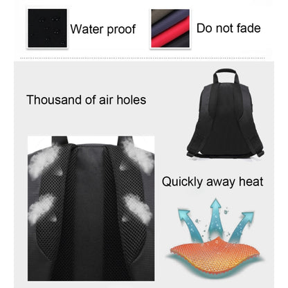 DL-B028 Portable Casual Style Waterproof Scratch-proof Outdoor Sports Backpack SLR Camera Bag Phone Bag for GoPro, SJCAM, Nikon, Canon, Xiaomi Xiaoyi YI, iPad, Apple, Samsung, Huawei, Size: 27.5 * 12.5 * 34 cm(Orange) by bashfashion