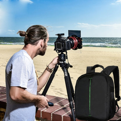 DL-B028 Portable Casual Style Waterproof Scratch-proof Outdoor Sports Backpack SLR Camera Bag Phone Bag for GoPro, SJCAM, Nikon, Canon, Xiaomi Xiaoyi YI, iPad, Apple, Samsung, Huawei, Size: 27.5 * 12.5 * 34 cm(Green) by bashfashion