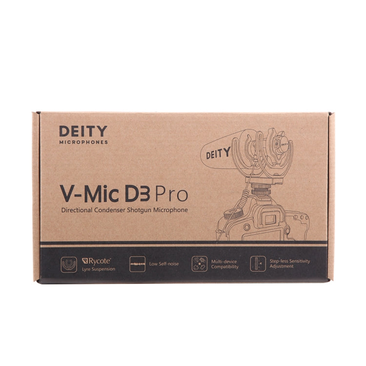 Deity V-Mic D3 Pro Directional Condenser Shotgun Microphone with Shock Mount (Black) by Aputure