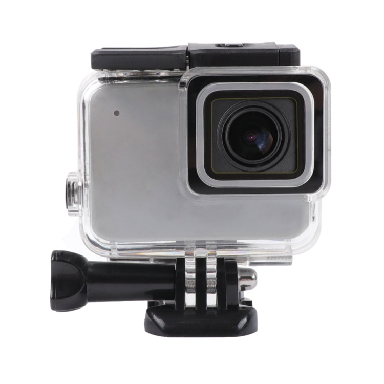For GoPro HERO7 White /Silver Skeleton Housing Side Hollow Protective Case with Buckle Basic Mount & Screw(Transparent) by bashfashion