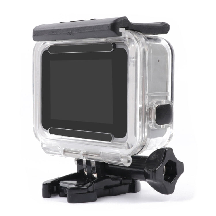For GoPro HERO7 White /Silver Skeleton Housing Side Hollow Protective Case with Buckle Basic Mount & Screw(Transparent) by bashfashion