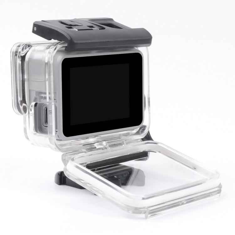 For GoPro HERO7 White /Silver Skeleton Housing Side Hollow Protective Case with Buckle Basic Mount & Screw(Transparent) by bashfashion