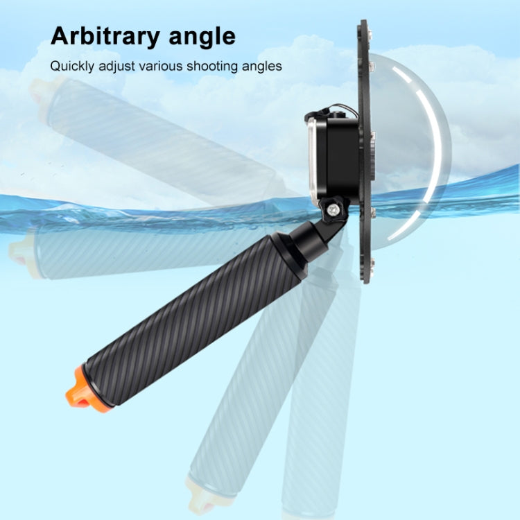 RUIGPRO Floating Hand Grip Dome Port Underwater Diving Camera Lens Transparent Cover for DJI Osmo Action by RUIGPRO