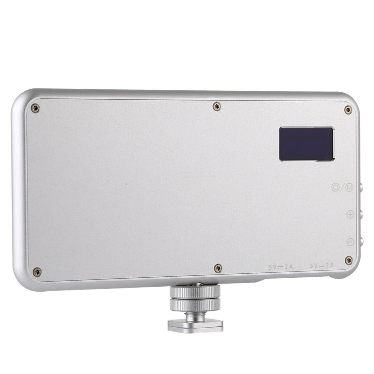 LED011S Pocket 180 LEDs Professional Vlogging Photography Video & Photo Studio Light with OLED Display & Cold Shoe Adapter Mount for Canon / Nikon DSLR Cameras by bashfashion