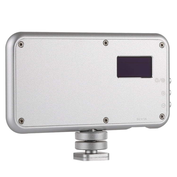 LED-013 Pocket 112 LEDs Professional Vlogging Photography Video & Photo Studio Light with OLED Display & Cold Shoe Adapter Mount for Canon / Nikon DSLR Cameras by bashfashion