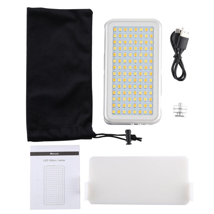 LED-013 Pocket 112 LEDs Professional Vlogging Photography Video & Photo Studio Light with OLED Display & Cold Shoe Adapter Mount for Canon / Nikon DSLR Cameras by bashfashion