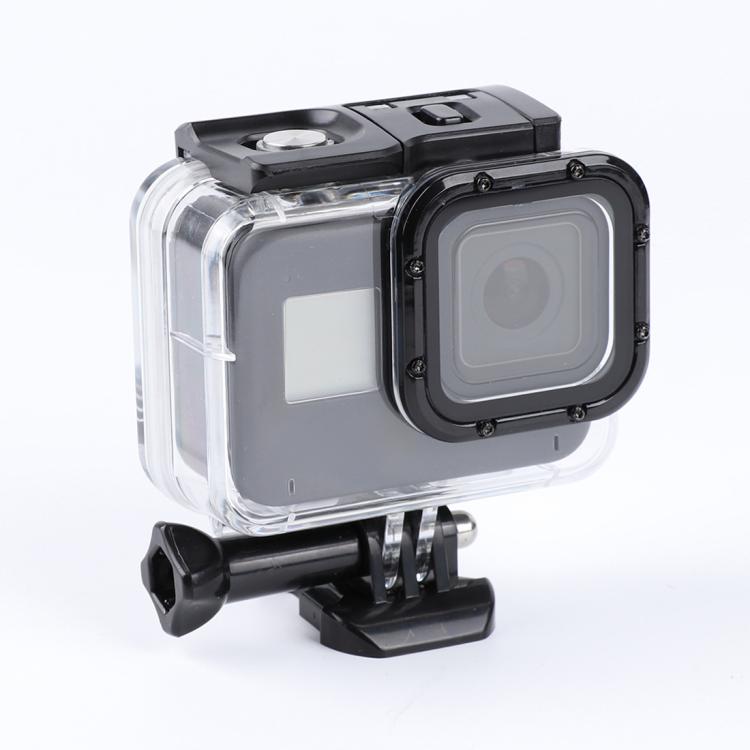 For GoPro HERO8 Black 45m Waterproof Housing Protective Case with Buckle Basic Mount & Screw (Transparent) by bashfashion