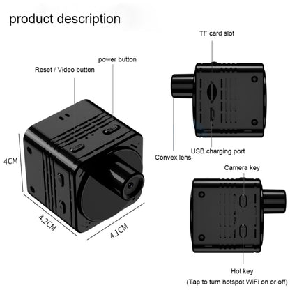 R89 Full HD 1080P WiFi Mini DV Recorder Camera, Support Monitor Detection & Night Vision & Loop Recording & TF Card by bashfashion
