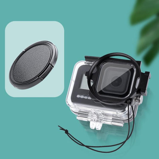 RUIGPRO for GoPro HERO8 58mm Filter Adapter Ring + Waterproof Case with Lens Cap by RUIGPRO