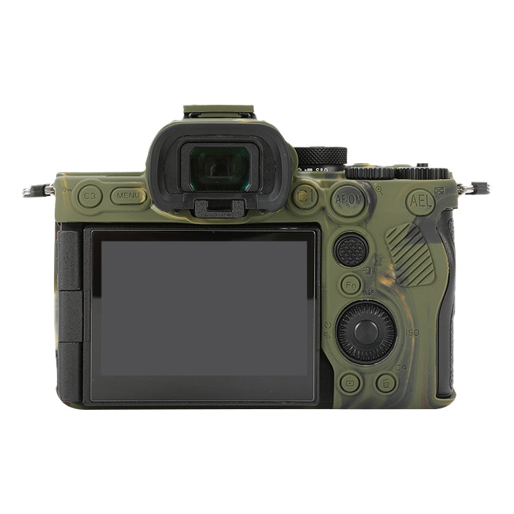 For Sony ILCE-7RM5 / Alpha 7R V Soft Silicone Protective Case (Camouflage) by bashfashion
