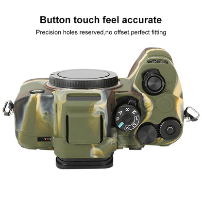 For Sony ILCE-7RM5 / Alpha 7R V Soft Silicone Protective Case (Camouflage) by bashfashion