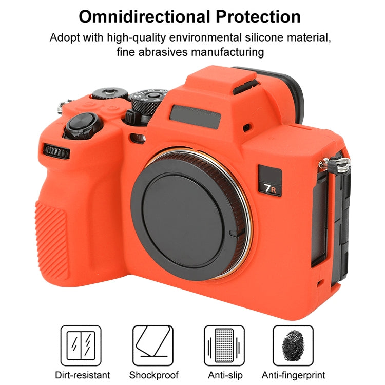 For Sony ILCE-7RM5 / Alpha 7R V Soft Silicone Protective Case (Orange) by bashfashion