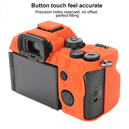 For Sony ILCE-7RM5 / Alpha 7R V Soft Silicone Protective Case (Orange) by bashfashion