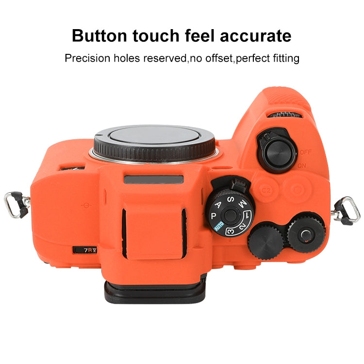 For Sony ILCE-7RM5 / Alpha 7R V Soft Silicone Protective Case (Orange) by bashfashion