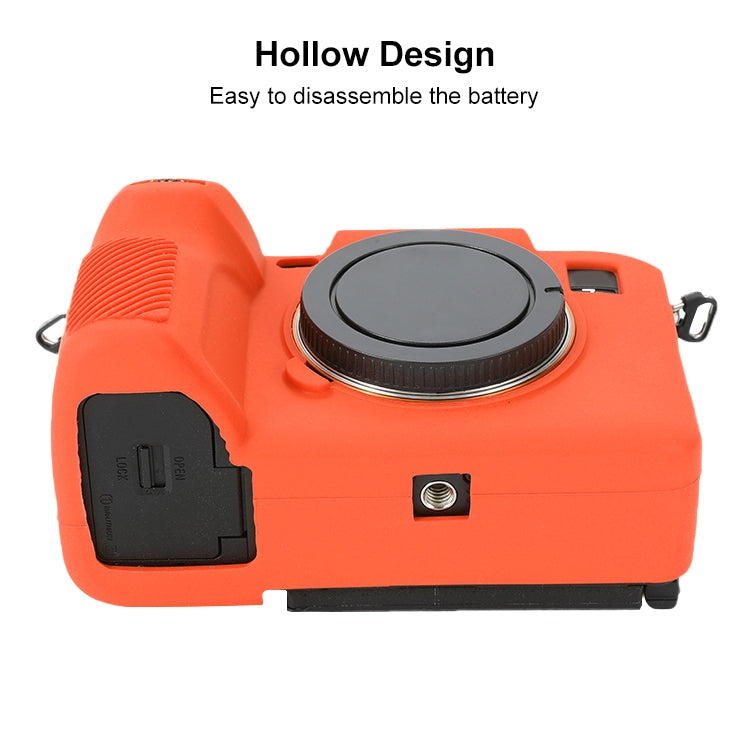For Sony ILCE-7RM5 / Alpha 7R V Soft Silicone Protective Case (Orange) by bashfashion