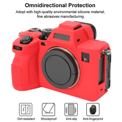 For Sony ILCE-7RM5 / Alpha 7R V Soft Silicone Protective Case (Red) by bashfashion
