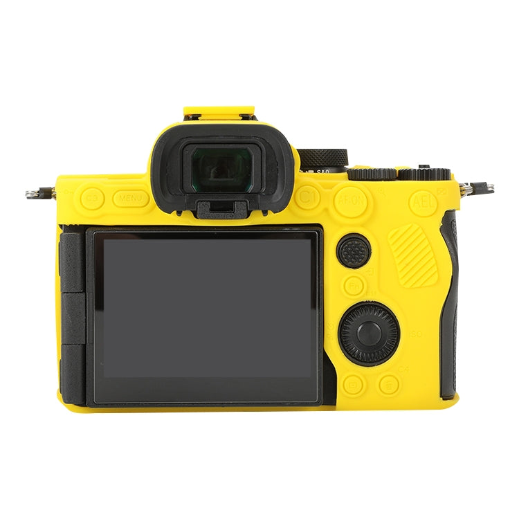 For Sony ILCE-7RM5 / Alpha 7R V Soft Silicone Protective Case (Yellow) by bashfashion