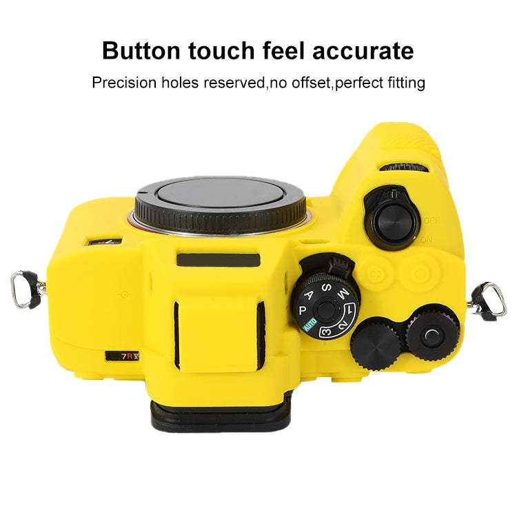 For Sony ILCE-7RM5 / Alpha 7R V Soft Silicone Protective Case (Yellow) by bashfashion