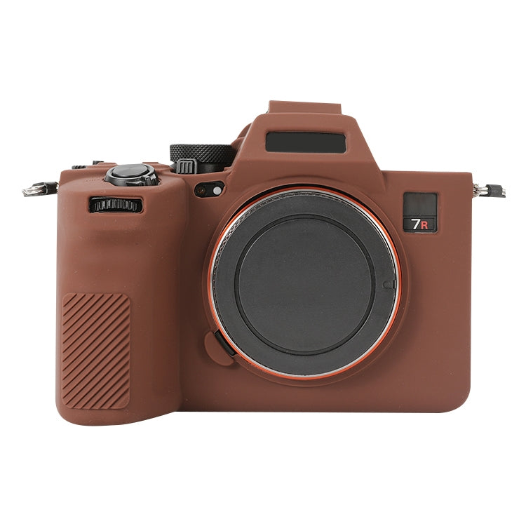 For Sony ILCE-7RM5 / Alpha 7R V Soft Silicone Protective Case (Coffee) by bashfashion