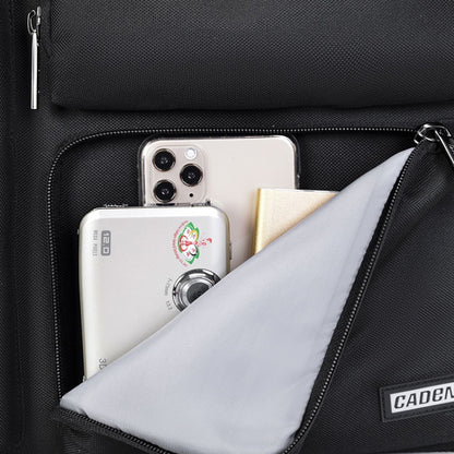 CADEN D28 Portable Multifunctional Single and Double Shoulder Camera Bag With Strap(Black) by CADeN