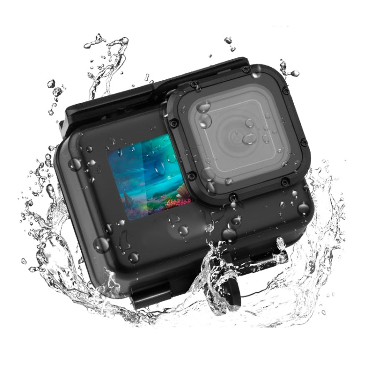 50m Waterproof Housing Protective Case with Buckle Basic Mount & Screw for GoPro HERO10 Black / HERO9 Black (Black) by bashfashion