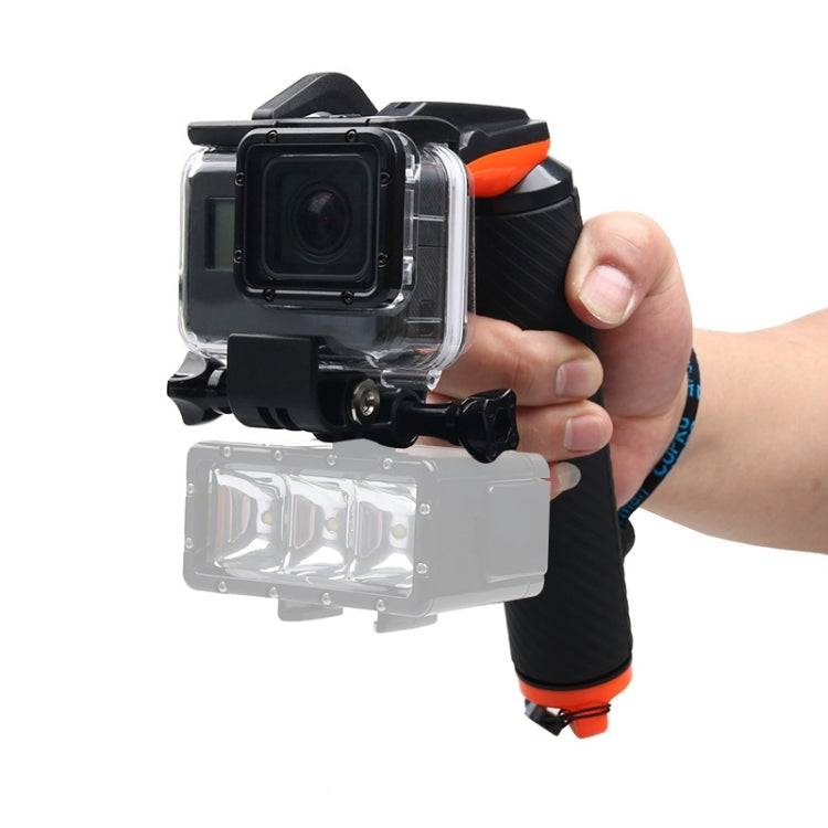 Shutter Trigger + Floating Hand Grip Diving Buoyancy Stick with Adjustable Anti-lost Strap & Screw & Wrench for GoPro HERO7 /6 Black /5 Black by bashfashion