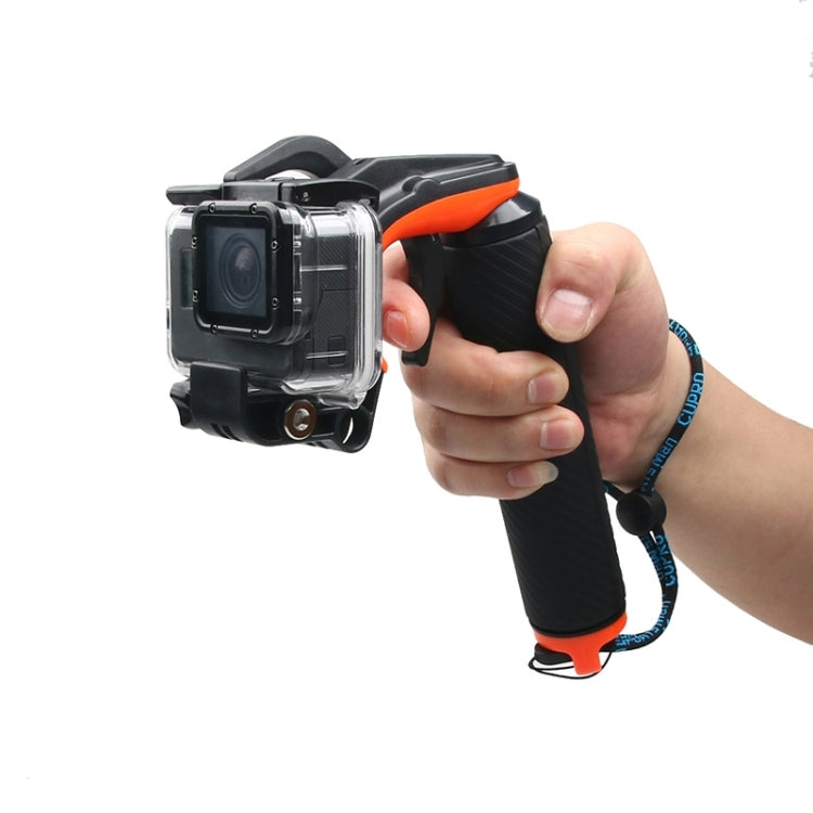 Shutter Trigger + Floating Hand Grip Diving Buoyancy Stick with Adjustable Anti-lost Strap & Screw & Wrench for GoPro HERO7 /6 Black /5 Black by bashfashion
