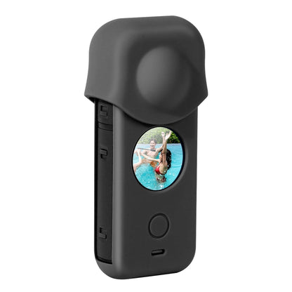 Full Body Dust-proof Silicone Protective Case for Insta360 ONE X2(Black) by bashfashion