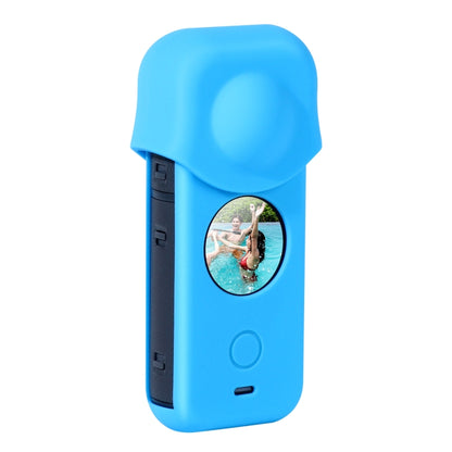 Full Body Dust-proof Silicone Protective Case for Insta360 ONE X2(Blue) by bashfashion