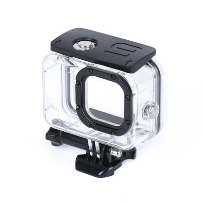45m Waterproof Housing Protective Case with Buckle Basic Mount & Screw For GoPro HERO10 Black / HERO9 Black by bashfashion