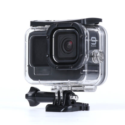 45m Waterproof Housing Protective Case with Buckle Basic Mount & Screw For GoPro HERO10 Black / HERO9 Black by bashfashion