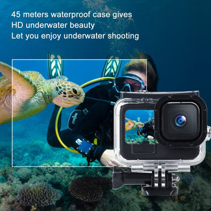 45m Waterproof Housing Protective Case with Buckle Basic Mount & Screw For GoPro HERO10 Black / HERO9 Black by bashfashion